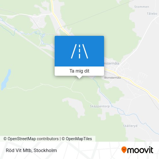 Röd Vit Mtb karta