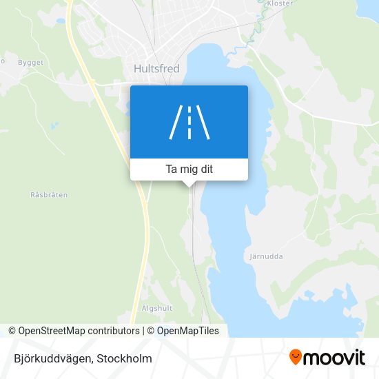 Björkuddvägen karta