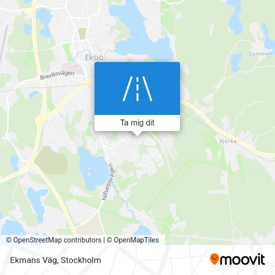 Ekmans Väg karta