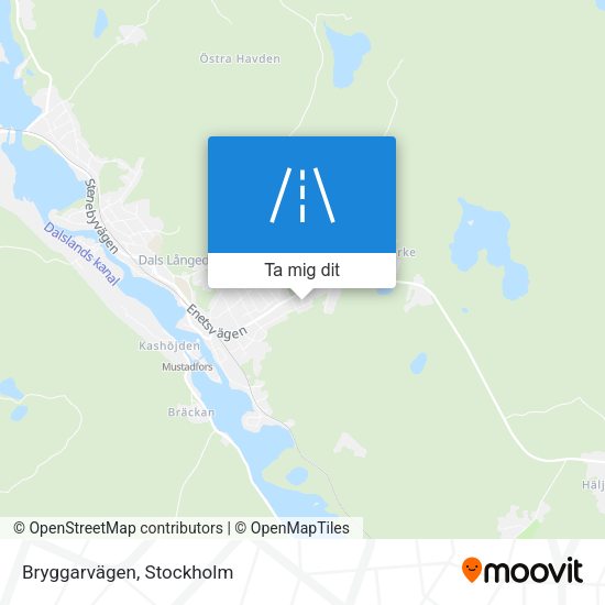 Bryggarvägen karta