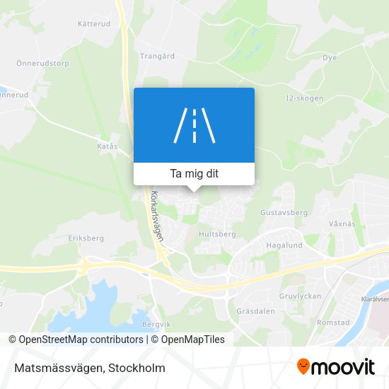 Matsmässvägen karta