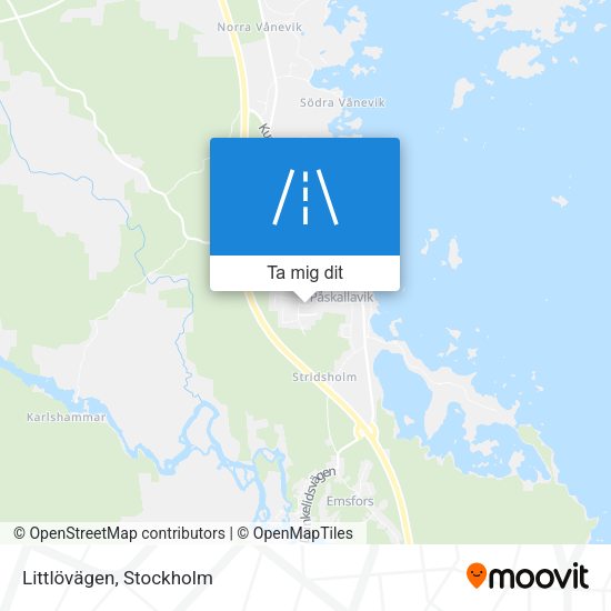 Littlövägen karta