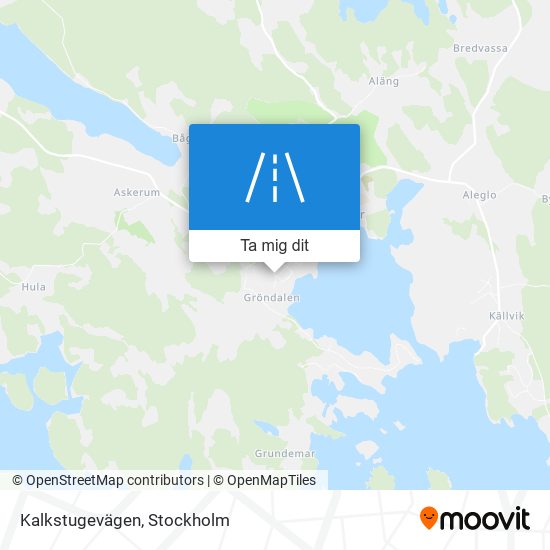 Kalkstugevägen karta