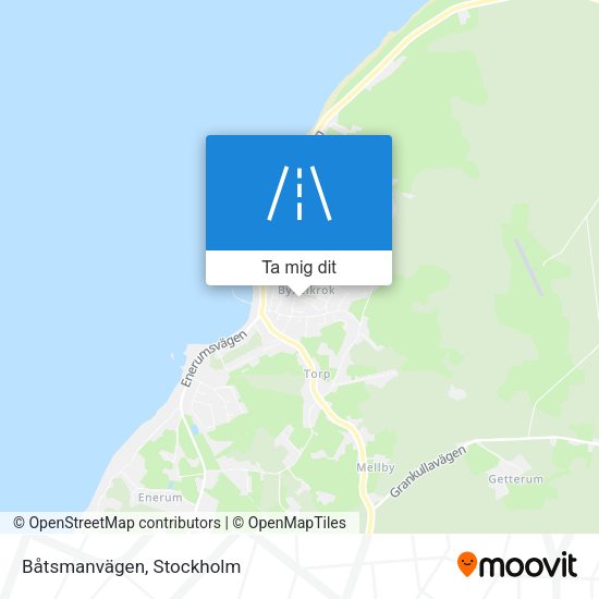 Båtsmanvägen karta