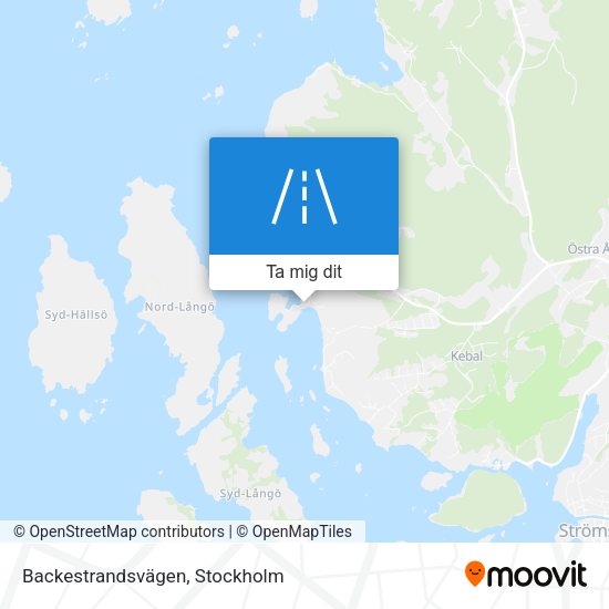 Backestrandsvägen karta