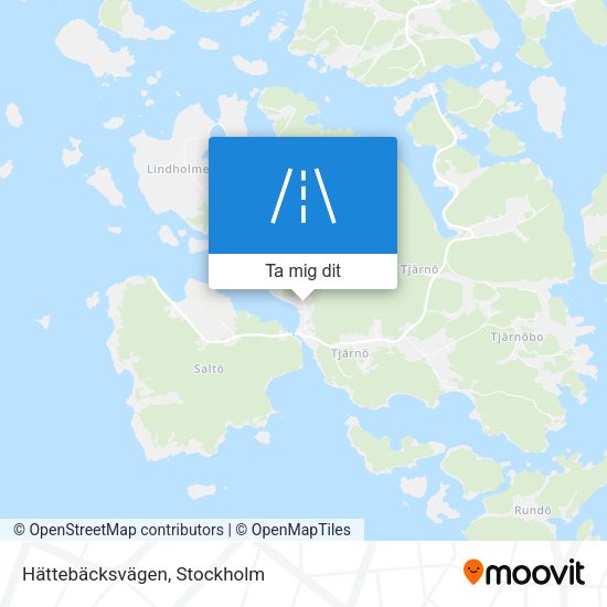 Hättebäcksvägen karta