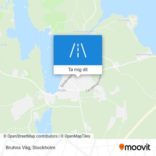 Bruhns Väg karta