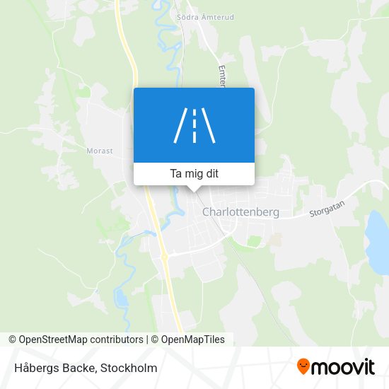 Håbergs Backe karta