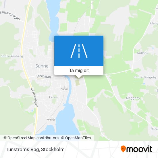 Tunströms Väg karta