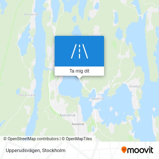 Upperudsvägen karta