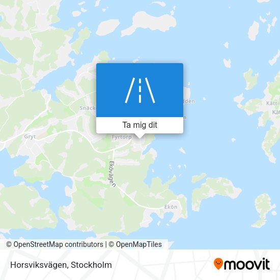 Horsviksvägen karta
