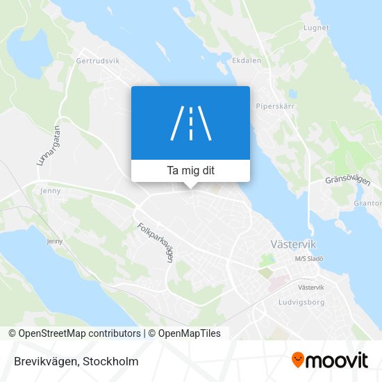 Brevikvägen karta