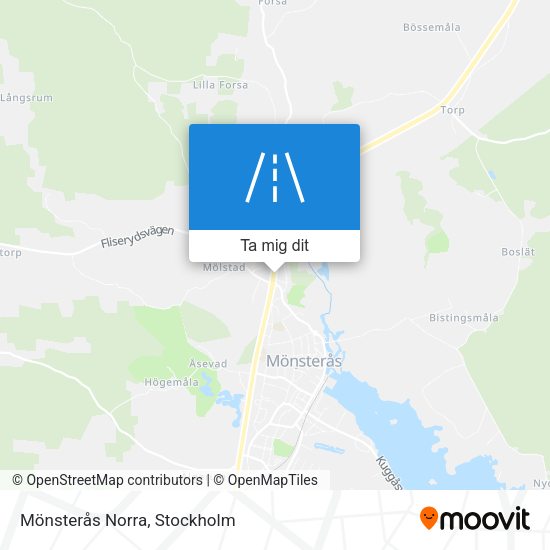 Mönsterås Norra karta