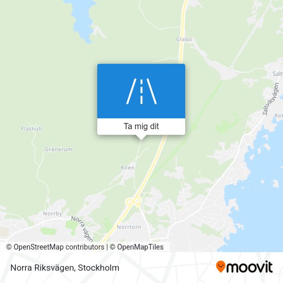 Norra Riksvägen karta
