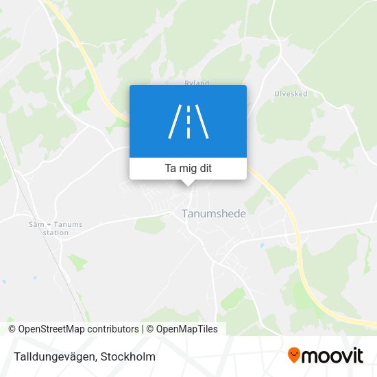 Talldungevägen karta