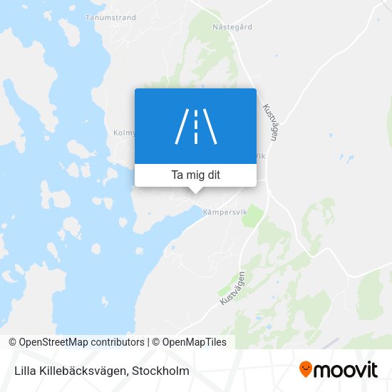 Lilla Killebäcksvägen karta