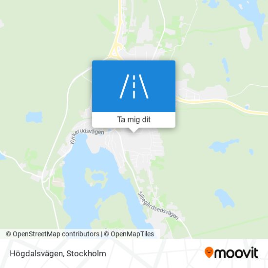 Högdalsvägen karta