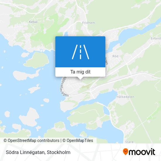 Södra Linnégatan karta