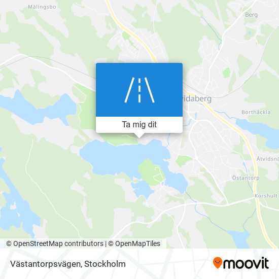 Västantorpsvägen karta