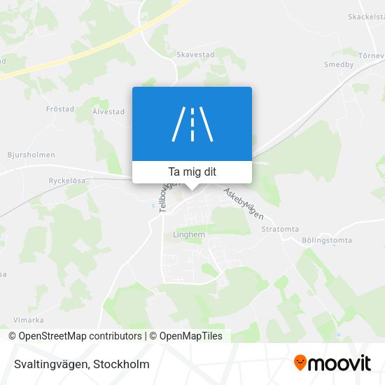 Svaltingvägen karta