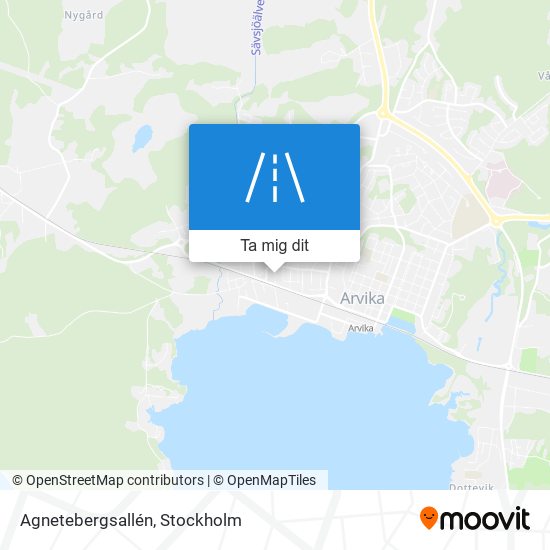 Agnetebergsallén karta