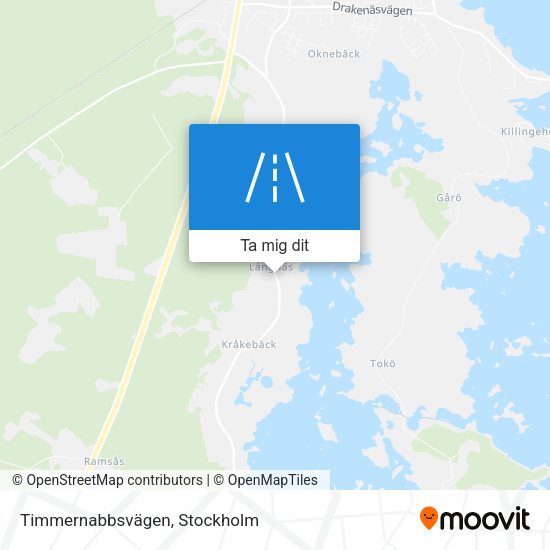 Timmernabbsvägen karta