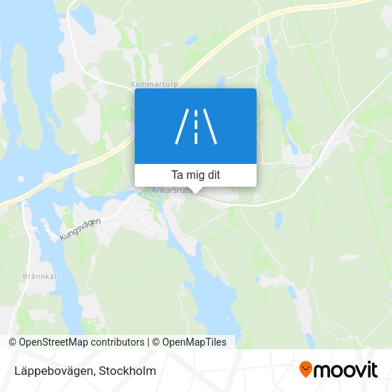 Läppebovägen karta
