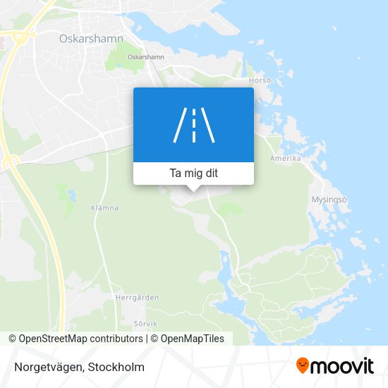 Norgetvägen karta