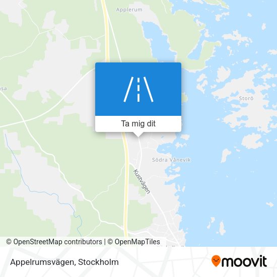 Appelrumsvägen karta