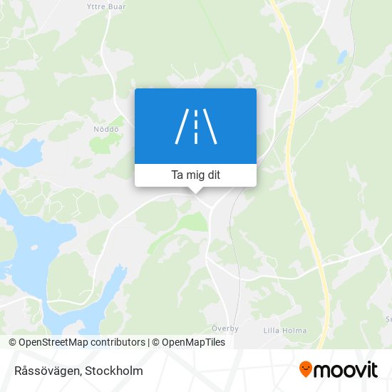 Råssövägen karta