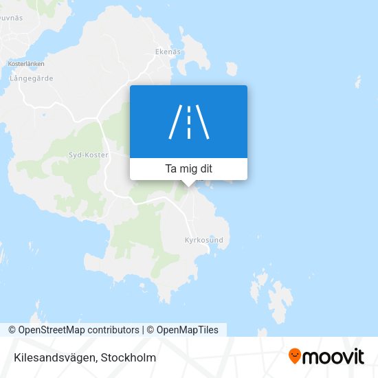 Kilesandsvägen karta