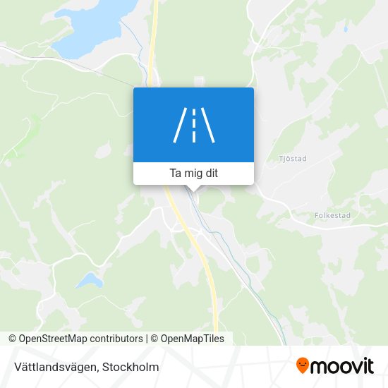 Vättlandsvägen karta
