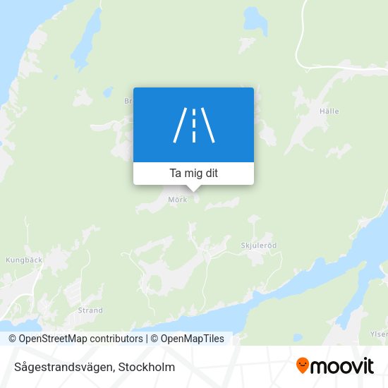 Sågestrandsvägen karta