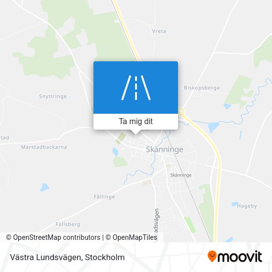 Västra Lundsvägen karta