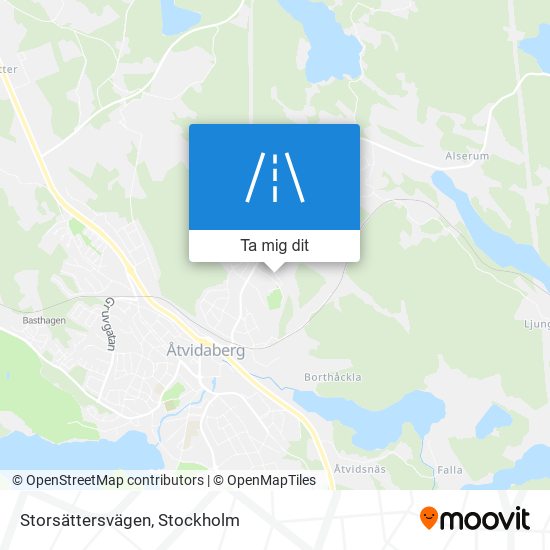 Storsättersvägen karta