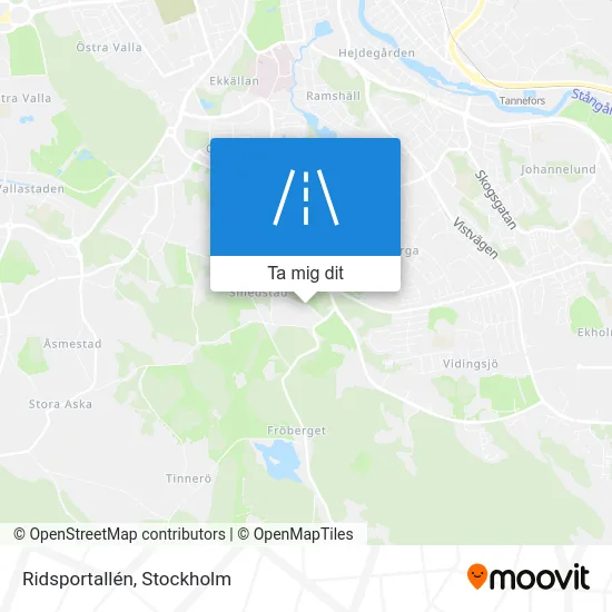 Ridsportallén karta