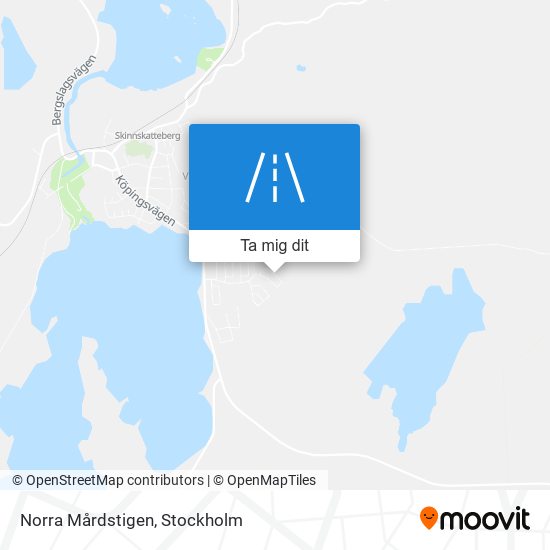 Norra Mårdstigen karta