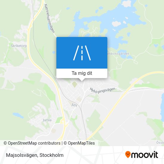 Majsolsvägen karta