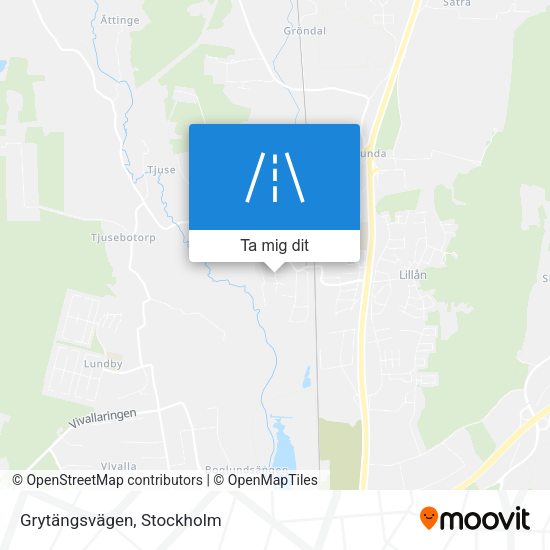 Grytängsvägen karta