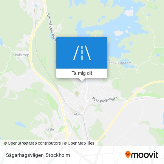 Sågarhagsvägen karta