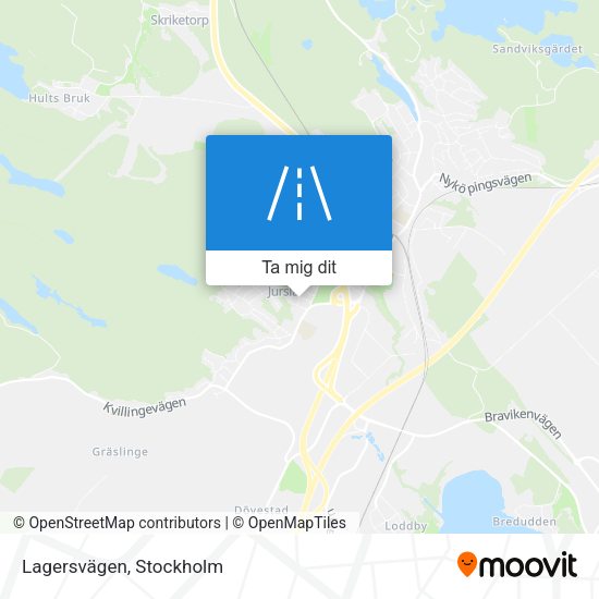 Lagersvägen karta
