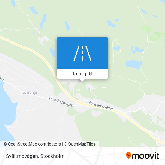 Svältmovägen karta