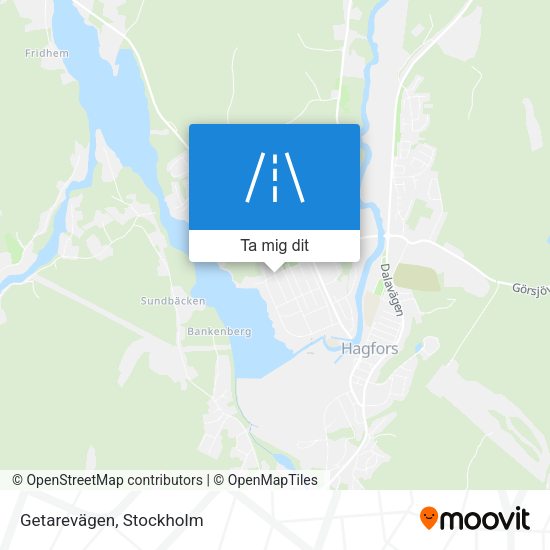 Getarevägen karta
