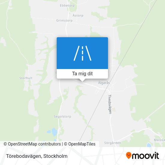 Törebodavägen karta