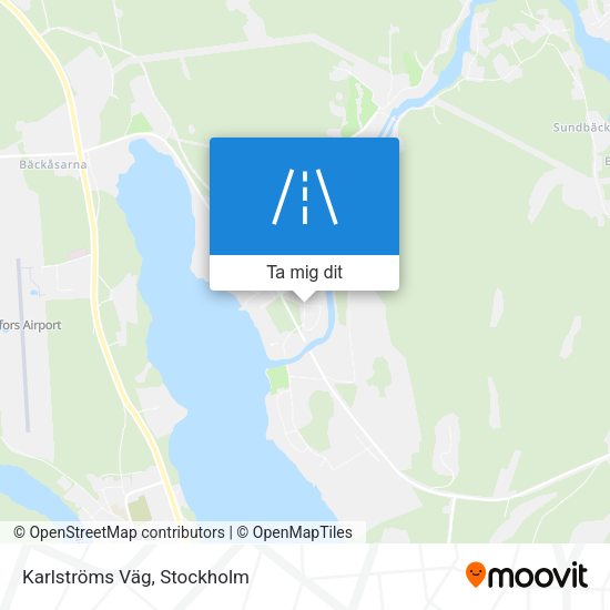 Karlströms Väg karta