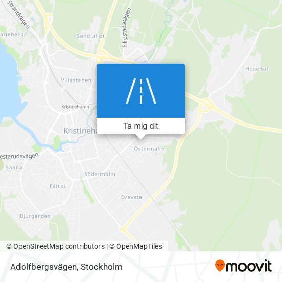 Adolfbergsvägen karta