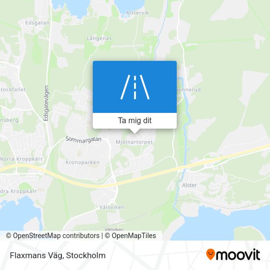 Flaxmans Väg karta