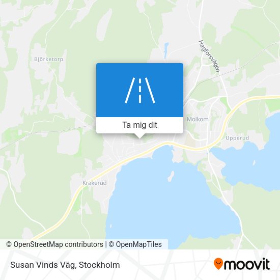 Susan Vinds Väg karta