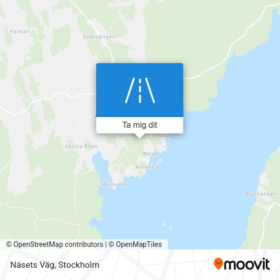 Näsets Väg karta