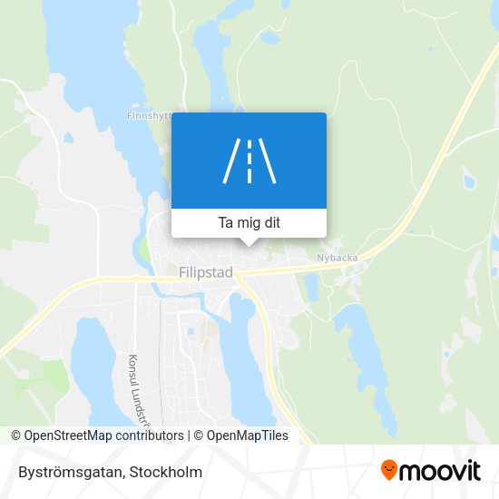 Byströmsgatan karta